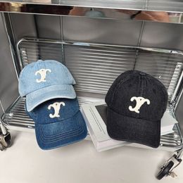 Herenontwerper Bucket Hat For Men Women Brand Letter Caps 4 Seasons verstelbare luxe sport denim blauw ce borduurwerk honkbal hoeden cap bindende zon hoeden