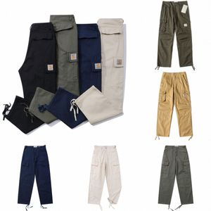 Hommes Designer Cargo Carhart Multi Punk Rock Large Jambe Surdimensionné Pantalon Streetwear Coton Casual Lâche Hip Hop Lys Jeans 61PQ #