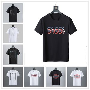 Vêtements de créateurs pour hommes Célèbres hommes robe de haute qualité T-shirt design imprimé col rond à manches courtes noir blanc mode hommes femmes t-shirts 100% coton M-3XL # 08