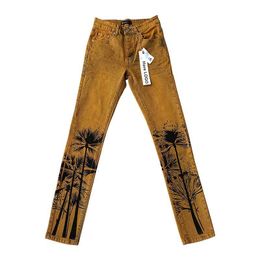 Vêtements de créateurs pour hommes Pantalons Printemps Nouveau Marque Violet Jeans Ventes directes d'usine High Street American Vintage Washed New Tang Jeans
