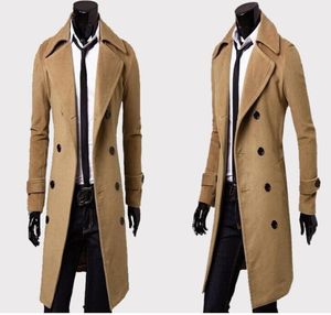 Mens Designer kleding Trench Coats Winter Fashion Single Breasted Cashmere Jacket Coats Men Overcoat Casacos5199265