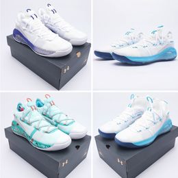 Herenontwerper Curry Basketball schoenen 6e generatie Curry 6 Christmas Snowflake Heren Women's Ademende lichtgewicht Practical Shoes Trendy hardloopschoenen Maat 36-45