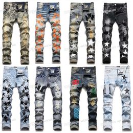 Designer pour hommes en jean jean droit de jambe droite pourpre jeans zipper hip hop motos moto vrai jean gothique gotant pantalon large qualité de haute qualité