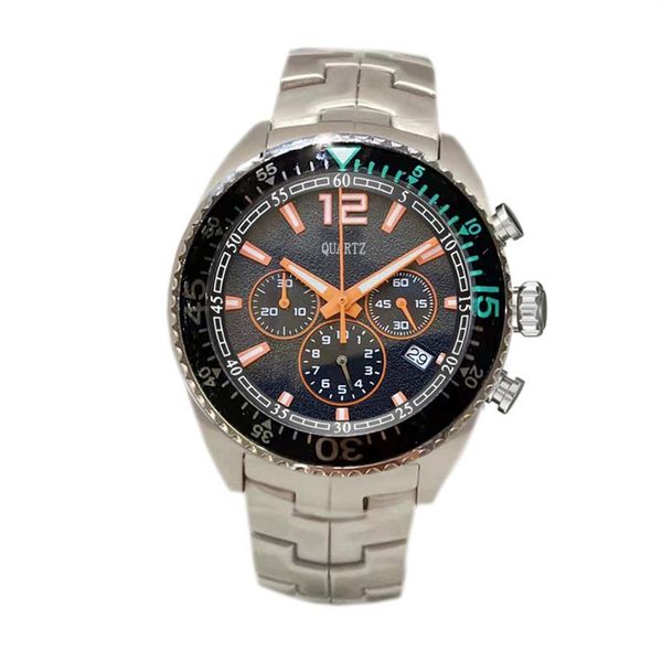 Diseñador para hombre F1 Relojes de pulsera orologio di lusso Relojes para hombres Montre Japón Movimiento de cuarzo Cronógrafo Cara negra Racer Watch269M