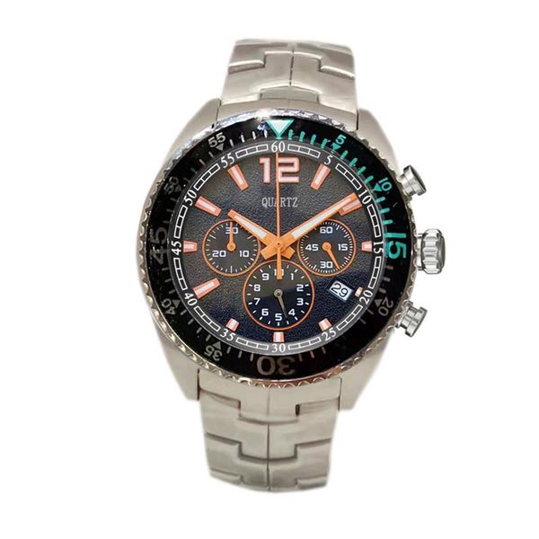 Diseñador para hombre F1 Relojes de pulsera orologio di lusso Relojes para hombres Montre Japón Movimiento de cuarzo Cronógrafo Cara negra Racer Watch248T