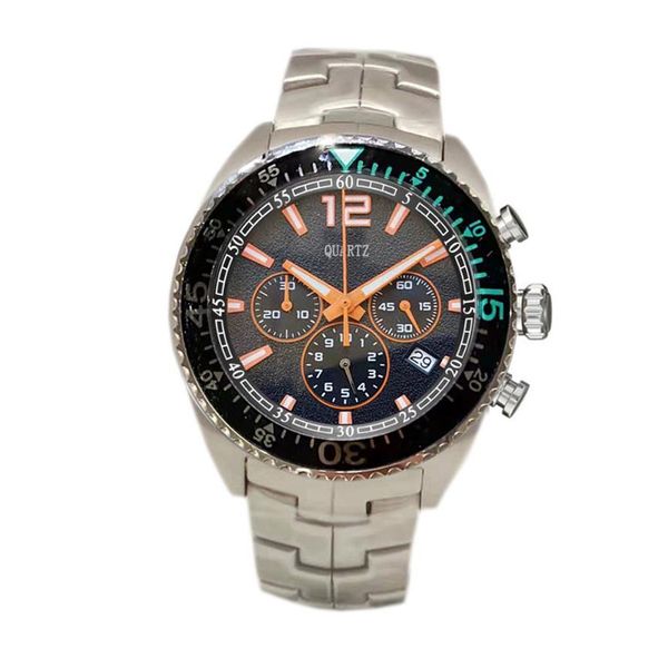 Diseñador para hombre F1 Relojes de pulsera orologio di lusso Relojes para hombres Montre Japón Movimiento de cuarzo Cronógrafo Cara negra Racer Watch250u