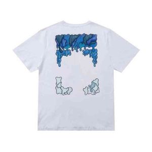 Heren Designer Fashion t-shirt Offs T-shirt Klassiek merk Man Dames Katoenen T-shirts Luxe korte mouwen OffsWhite Tops Tees Back Arrows Paint Off White T-shirts Db3s