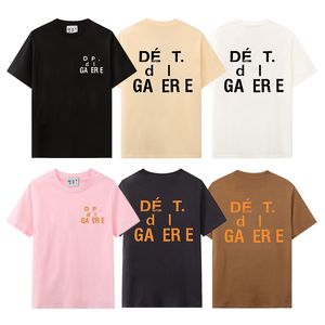 Mens Designer Galeries T-shirt Marque de luxe T-shirts Hommes Femmes Manches courtes Été Causal Tees Hip Hop Streetwear Tops Shorts Vêtements Vêtements Diverses couleurs-5