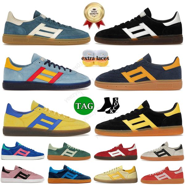 Designer pour hommes Handball Spezial Casual Chaussures Femme Flats Mood Flat Snekers Navy Scarlet Aluminium Core Black Scarlet Gum Clear Pink Arctic Night Low Sports Plateforme Sports