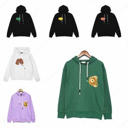 Sudadera con capucha de diseñador para hombre, programa de sudadera de oso roto, sudadera con capucha de oso de peluche con ángulo de decapitación para mujer, sudadera con estampado suelto para hombre