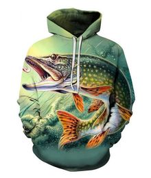 Heren Designer Hoodies Voor Vrouwen Mannen Koppels Sweatshirt Liefhebbers 3D Fish Hoodies Jassen Hooded Pullovers Tees Kleding RR094