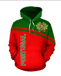 Mens Designer Hoodies voor Vrouwen Mannen Koppels Sweatshirt Liefhebbers 3D Portugal Vlag Hoodies Jassen Hooded Pullovers Tees Kleding RR047