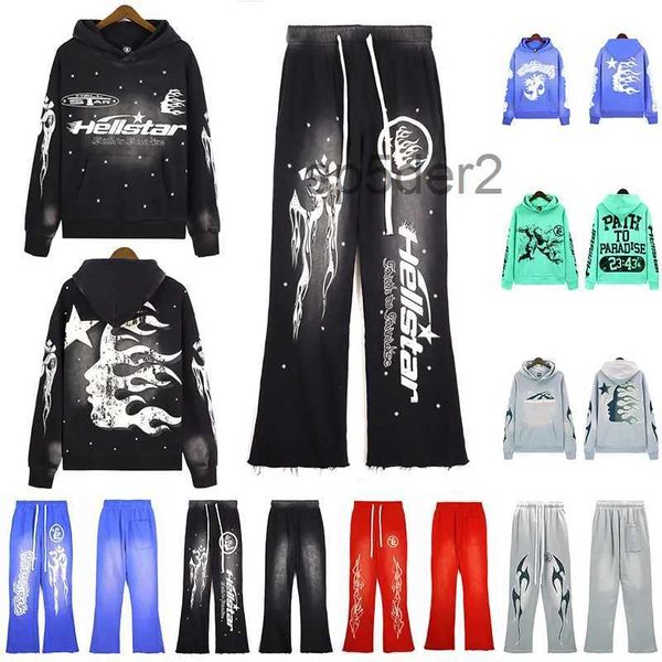 Sweats à capuche pour hommes Hellstar Sweat à capuche Mode Pantalons de haute qualité Vestes Femmes Streetwear Manches longues Style Hip Hop Vêtements Unisexe Hood 6B0M