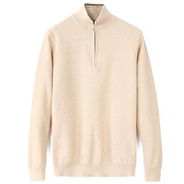 mens designer Hot Luxury Sweater Hommes O-cou Casual Knit Jumpers zip Pulls Hommes Longs Pulls Célèbre Jeunesse automne hiver pull