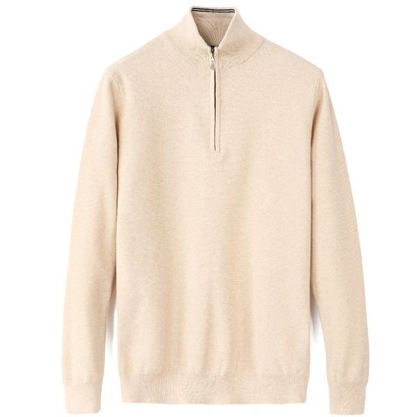 ralph lauren de invierno caliente hombres O-cuello de punto casual Punto de punto Sujetadores con cremallera para hombre Largos Jerseys Famosa Marca Jóvenes Otoño Invierno Suéter