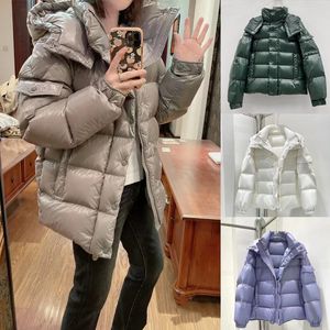 Chaqueta de diseñador para hombre Parka de plumón para mujer Diseño de chaqueta para mujer Abrigo Abrigo largo de invierno Abrigo de estilista para hombre Parka Chaqueta de invierno Chaqueta de bufanda bordada azul Melange gris oscuro