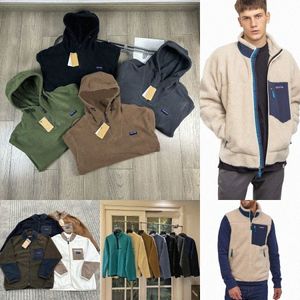 Chaquetas de diseñador para hombre Chaquetas universitarias de lana Cordero Cashmere con capucha Sudaderas con capucha Jersey con capucha Jogger Mujeres Outwear Abrigos Cremallera Retro Winte b91e #