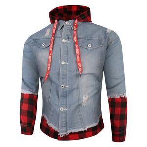 Mens Designer Vestes Manteau À Capuche Mode Chapeaux Assortis pour Hommes Denim Vestes Streetwear Hip Hop Sweat Veste Hommes Vêtements Plus La Taille