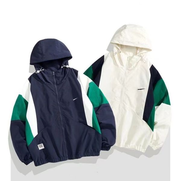 Vestes de créateurs pour hommes à manches longues coupe-vent fermeture éclair imperméable à l'eau décontractée veste de sport de plein air à capuche trench-coat femmes formation crème solaire vêtements d'automne vêtements de sport