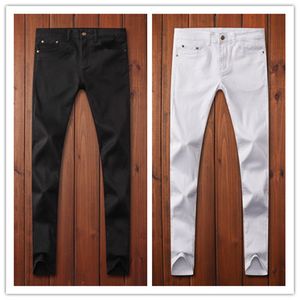 Designer pour hommes en jean mode de mode porte noire biker biker jean lavage design décontracté pantalon à jambes minces de qualité supérieure US Taille 28-38