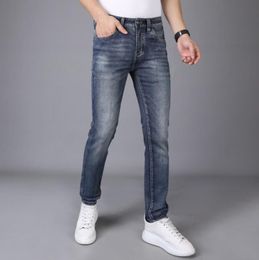 Heren Designer Jeans for Men and Women Fashion Luxury Brand Borduurbroek Slim Fit Motorcycle Hip Hop Denim Pant Heren kleding Kleding