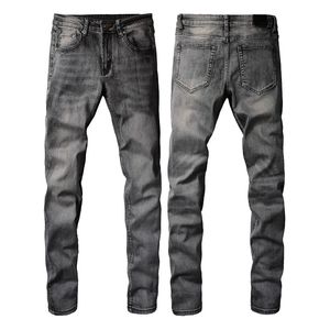 Jeans de créateurs pour hommes High Elastics en détresse en détresse Slip Fit Biker Denim pour les hommes de la mode des hommes # 030 2 959