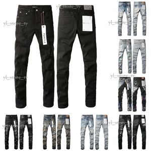 Designer pour hommes jeans jeans pourpre jeans jeans mode en détresse des motards en détresse pour femmes jeans violets denim cargo pour hommes pantalons noirs bca2