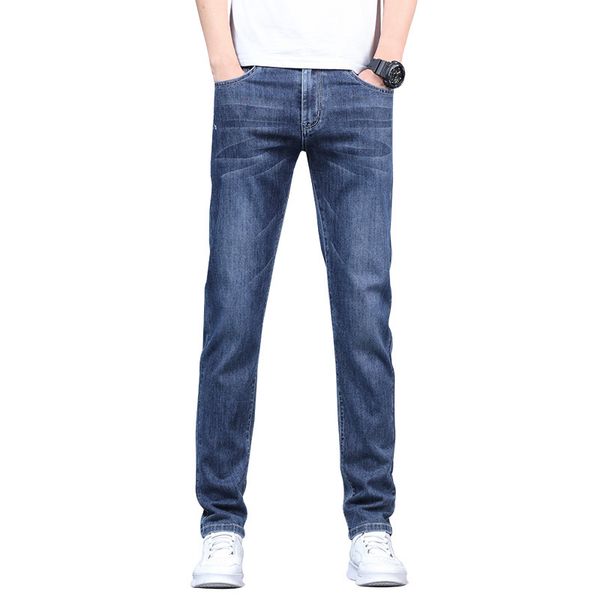 Jeans de créateurs pour hommes Skinny Jeans Hommes Pantalones Longs Crayons Pantalons Jeans de mode en vrac Pantalons Jeans de marque Bule Vêtements de créateurs pour hommes jean Tendance jeunesse fils mince décontracté