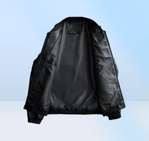 Chaqueta de cuero de diseño para hombres Bombardero motociclista Biker PU béisbol PU Béisbol 7xl Causal Jaqueta Masculino Whole1488870