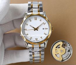Herenontwerper Luxe horloges Men Polshorloges Automatisch 41 mm Gold automatische mechanische dames Log Watch 306L Polygonale boogkoffer roestvrij staal waterbestendig
