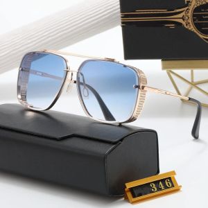 Herenontwerper Metalen Luxe dita zonnebril voor vrouwelijke bril Damesglazen frame merkschaduw mode mode strandcyclus bril