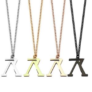 Mens Designer ketting dames titanium stalen gouden ketting v-letter hanger trui ketting 283Z