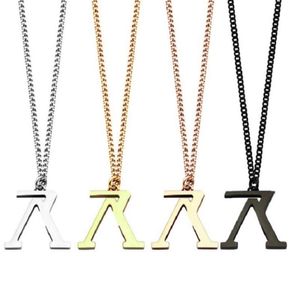 Heren Designer ketting dames titanium stalen gouden ketting v-letter hanger trui ketting 251H