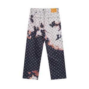 Pantalon de denim de créateur pour hommes pantalon à glissière à glissière de mode pour mâle 2024 Top Swear Sweatpants décontractés