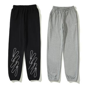 Pantalones de diseñador para hombre Casual Hombres Mujeres Negro Blanco Joggers Pantalón de chándal Hip Hop de lujo Pantalones de cintura elástica Ropa deportiva Tamaño europeo 181c