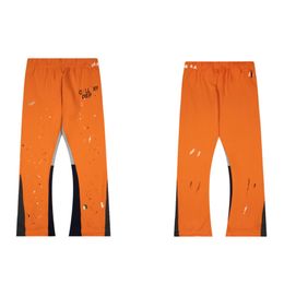 pantalones de diseñador para hombre pantalones de chándal con estampado de graffiti pantalones cargo joggers pantalones de chándal cargas pantalon splash ink jogger letra suelta A2