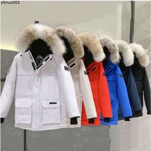 Hommes Designer Parker Veste Hiver Chaud Coupe-Vent Down Matériel S-5XL Taille Asiatique Couple Modèles Nouveaux Vêtements Le Chapeau Est Amovible CPCB