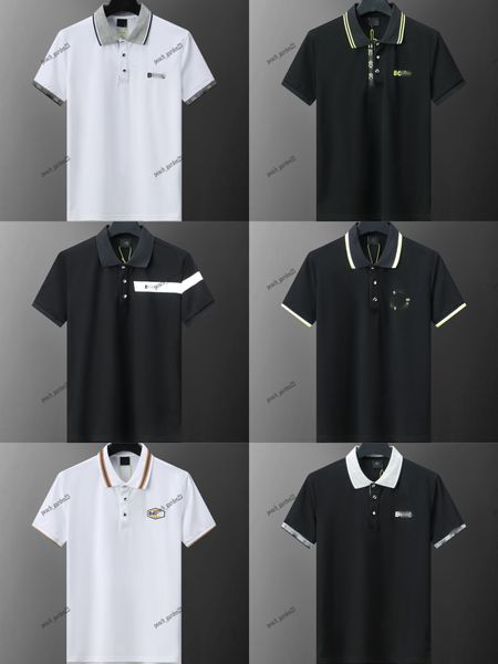 Camisetas de polo de diseñador para hombres bo camiseta de lujo ropa de manga corta de manga corta camiseta de verano para hombres colores negros están disponibles