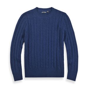 Diseñador para hombre Polo Suéter Camisas de lana Grueso Cuello redondo Jersey cálido Jersey de punto delgado Puentes Pequeño Caballo Marca Sudadera de algodón M-2XL