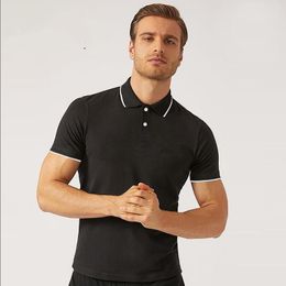 Mentiers Polos Brand Small Horse Crocodile Broderie Clothing Men Fabric Lettre Polo T-shirt Collier T-shirt décontracté TE-shirt