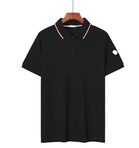 Mentier des créateurs Polos Tshirt Femmes Fashion Badge Badge Business Solid Polo Calssic Stripe Coffre Lettre T-shirts T-shirts Étiquettes complètes