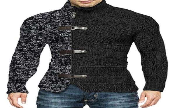 Sweaters de jaleo de diseñador para hombres Cuello de tortuga alto Invierno Invierno espeso tibio Sweater Sweater Fashion Pilation Collar Camisetas de punto de color sólido 5181957