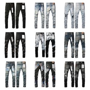 Diseñador para hombre Jeans Pantalones largos apilados Ksubi Ksubi Repised High Street Patch Hole Denim Fashion Streetwear Silm Man