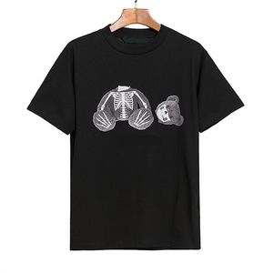 Heren Designer Shirt Pa Mens T-shirtontwerper Shirts Men Mens T-shirt Fashion Bear Print Dier Black Skull Summer Brands For Men Designer T-shirt T-shirts T-shirt