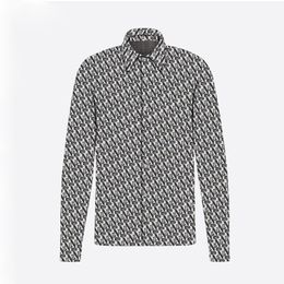 Heren Designer Shirts Merk Kleding Mannen Lange Mouw Bloemenprint Overhemd Hip Hop Hoge Kwaliteit Katoenen Tops 84159