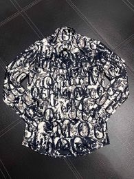 Camisas de diseñador para hombre Ropa de marca Hombres Camisa de vestir de manga larga Estilo Hip Hop Tops de algodón de alta calidad 16335