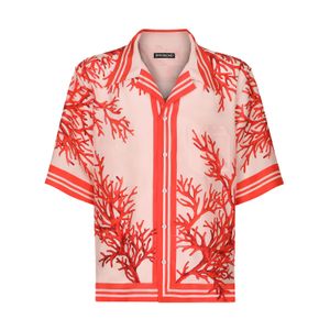 Mens Designer Chemises Marque Vêtements Hommes Shorts Manches Robe Chemise Hip Hop Style Haute Qualité Coton Tops 104155