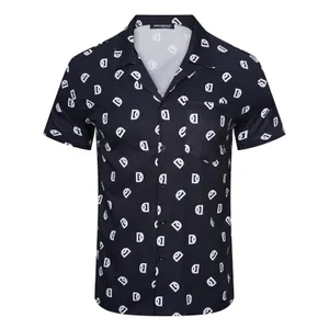 Herenontwerper Shirts Brand Kleding Men Short Sleeve overhemdhemd Hip Hop Style Hoogwaardige katoentoppen 104174