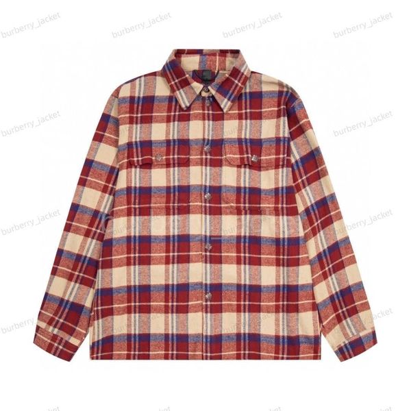 Camisas de diseñador para hombre Chrome Otoño / Invierno Corazón Sudadera con capucha de manga larga Franela suelta Camisa minimalista a cuadros Camisa versátil para hombres Mujeres Parejas Abrigo casual de corazones Chromees