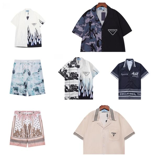 Chemises créatrices pour hommes mode Hawaii imprimé floral chemise décontractée pour hommes slim fit lundi à manches courtes plage sweat-shirt le cagole acteur chch jouloueurs vêtements